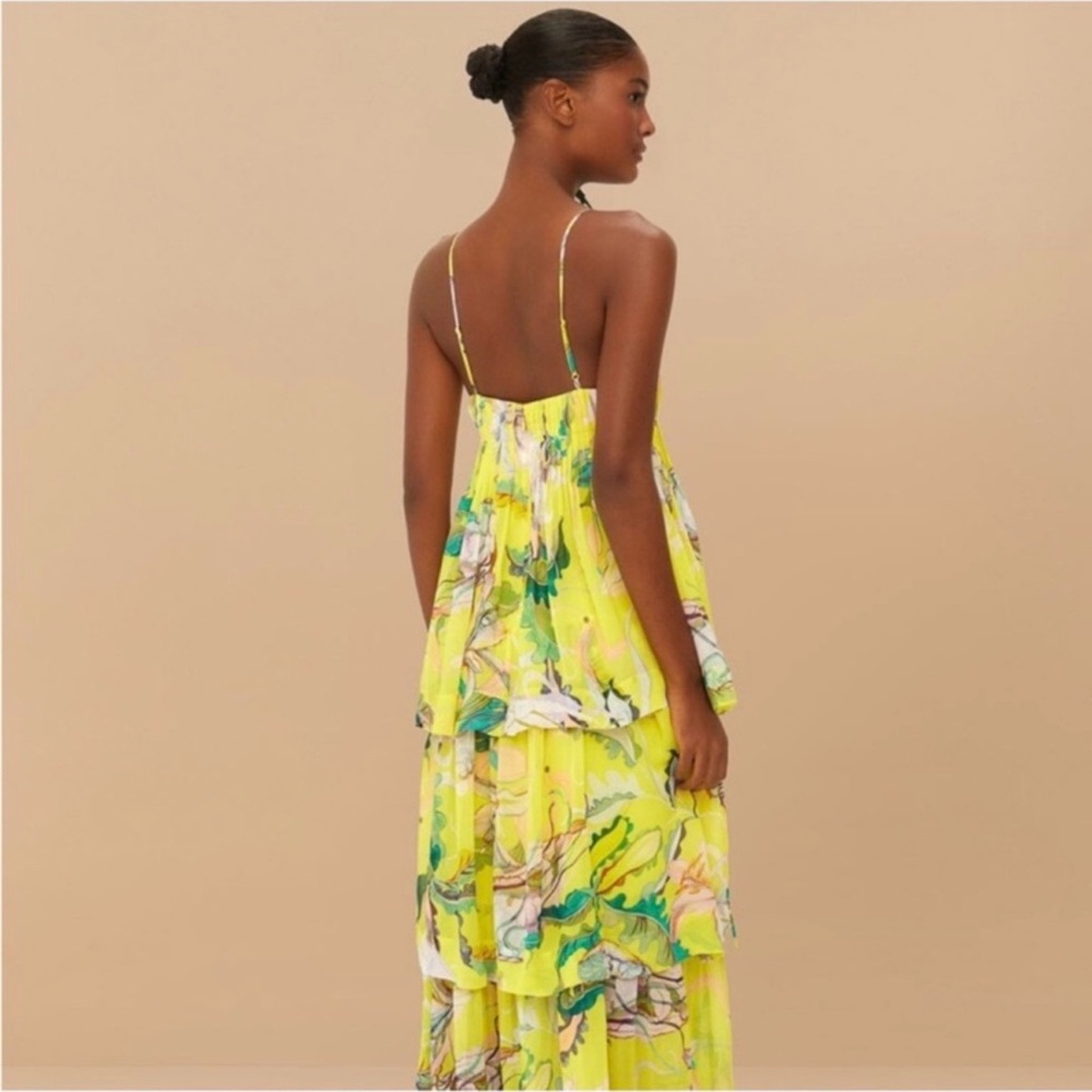 NWT Farm Rio Yellow Jellyfish Bouquet Dress